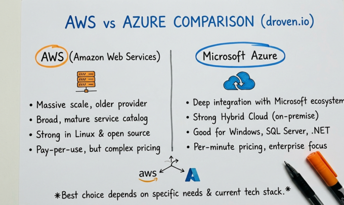 Droven io AWS vs Azure Comparison